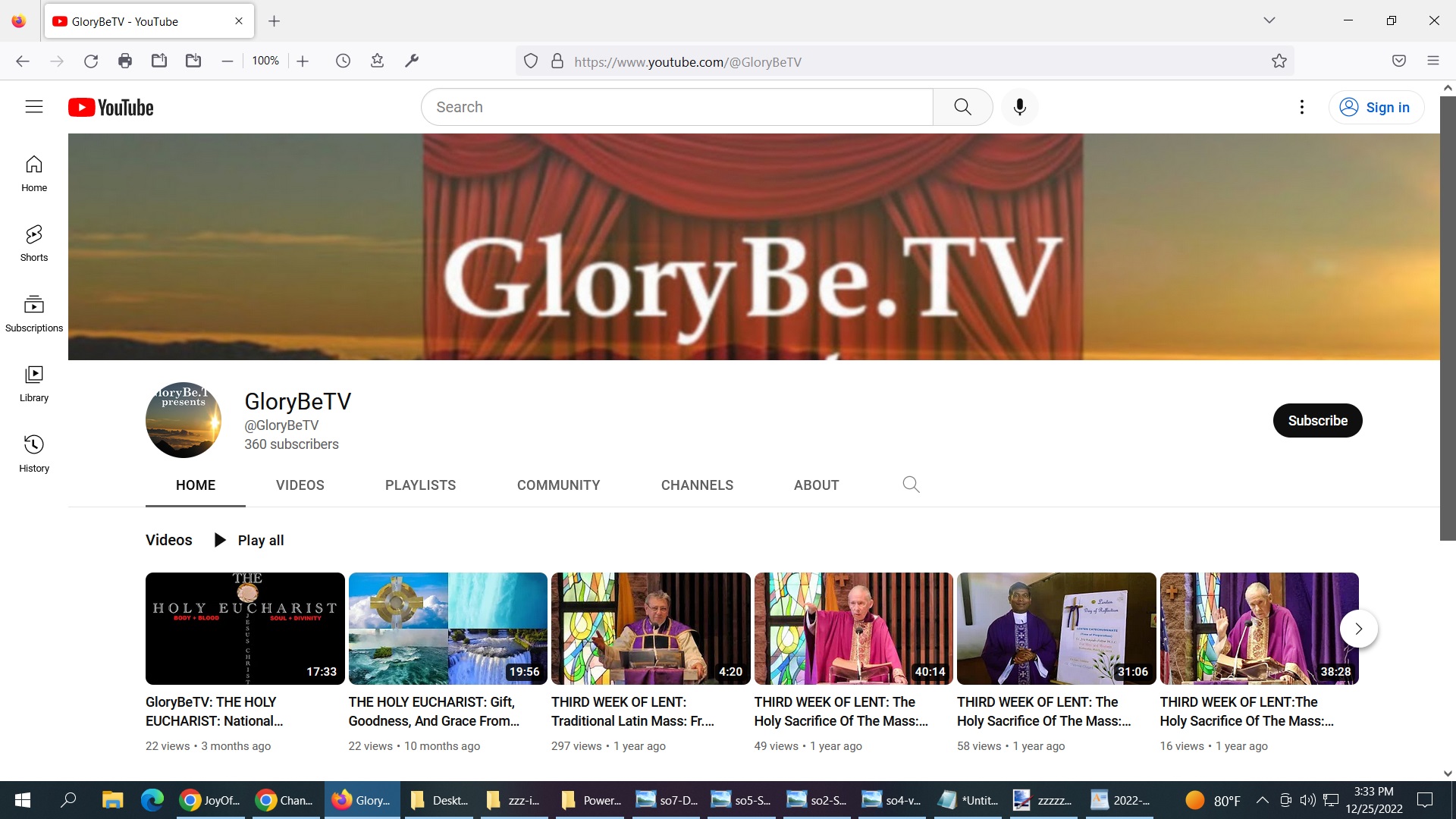 GloryBe TV: Join us on our YouTube channel